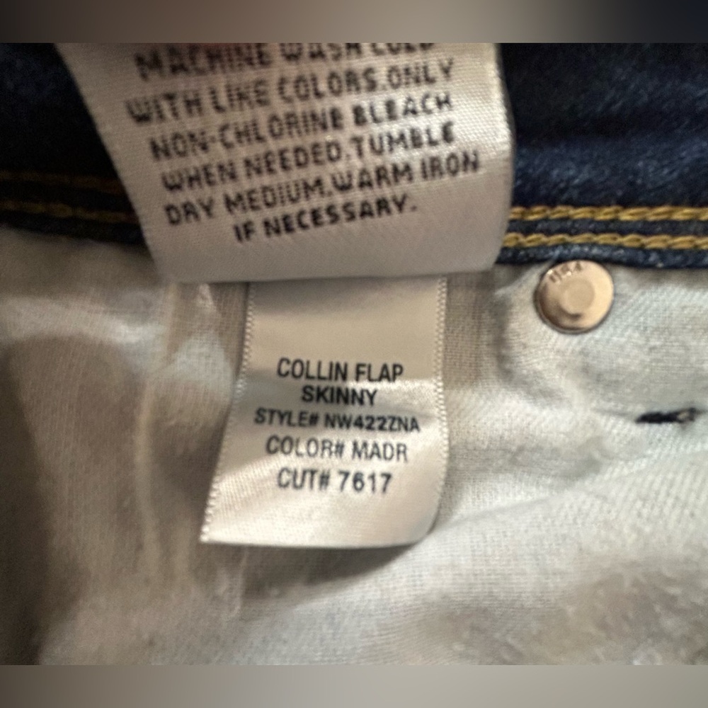 Hudson Collin Flap Skinny Jeans Size 27 - Picture 6 of 10